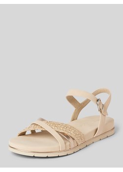 Sandały z efektem plecionki ze sklepu Peek&Cloppenburg  w kategorii Sandały damskie - zdjęcie 172580730