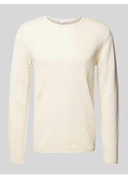 Sweter z dzianiny z fakturowanym wzorem ze sklepu Peek&Cloppenburg  w kategorii Swetry męskie - zdjęcie 172580872