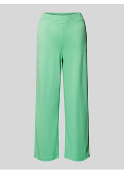 Spodnie materiałowe o rozkloszowanym kroju z elastycznym pasem ze sklepu Peek&Cloppenburg  w kategorii Spodnie damskie - zdjęcie 172580874