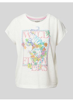 T-shirt z nadrukowanym motywem ze sklepu Peek&Cloppenburg  w kategorii Bluzki damskie - zdjęcie 172580932