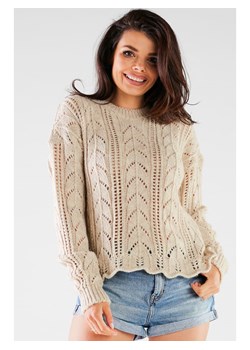 Awama Sweter w kolorze beżowym ze sklepu Limango Polska w kategorii Swetry damskie - zdjęcie 172581221