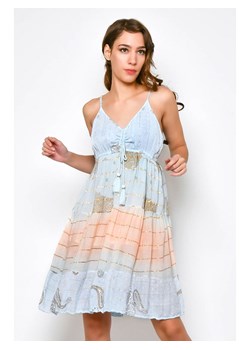 H.H.G. Sukienka w kolorze błękitno-brzoskwiniowym ze sklepu Limango Polska w kategorii Sukienki - zdjęcie 172581854
