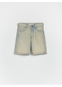 Reserved - Jeansowe szorty - beżowy ze sklepu Reserved w kategorii Spodenki chłopięce - zdjęcie 172582462