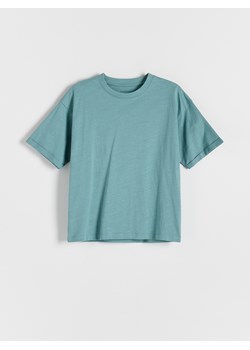 Reserved - T-shirt oversize z nadrukiem - morski ze sklepu Reserved w kategorii T-shirty chłopięce - zdjęcie 172582641