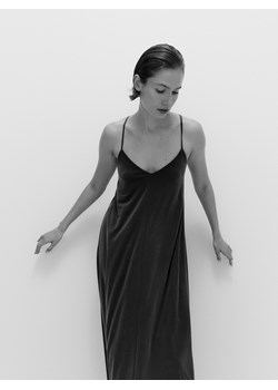 Reserved - Sukienka maxi z modalu - ciemnoszary ze sklepu Reserved w kategorii Sukienki - zdjęcie 172582730