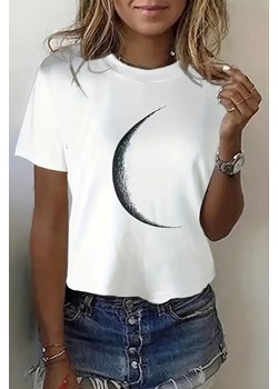 T-shirt DANIERFA WHITE ze sklepu Ivet Shop w kategorii Bluzki damskie - zdjęcie 172585144