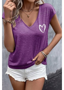 T-shirt NIOMEGA LILA ze sklepu Ivet Shop w kategorii Bluzki damskie - zdjęcie 172585151