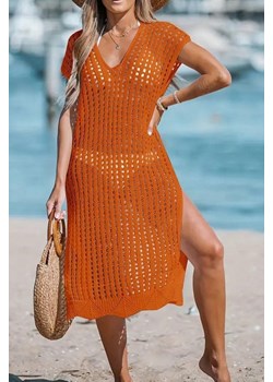 Sukienka plażowa ROMZELDA ORANGE ze sklepu Ivet Shop w kategorii Odzież plażowa - zdjęcie 172585154