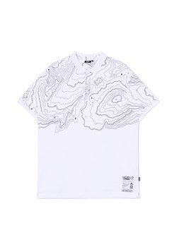 Cropp - Biała polo z imitacją mapy - biały ze sklepu Cropp w kategorii T-shirty męskie - zdjęcie 172587520