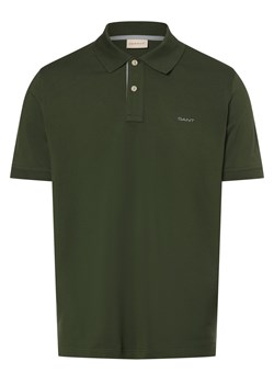 Gant Męska koszulka polo Mężczyźni Bawełna jodłowy jednolity ze sklepu vangraaf w kategorii T-shirty męskie - zdjęcie 172588434