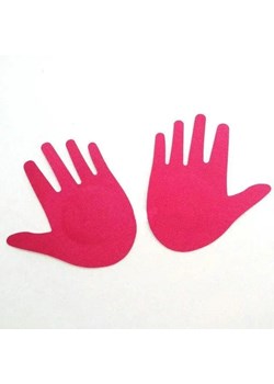 Naklejki zakrywające sutki dłonie - Różowy / Uniwersalny ze sklepu Maybella.pl w kategorii Akcesoria do bielizny - zdjęcie 172589910