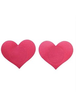 Naklejki zakrywające sutki serca - Serce / Różowy ze sklepu Maybella.pl w kategorii Akcesoria do bielizny - zdjęcie 172589914