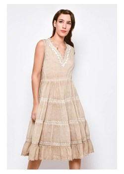 H.H.G. Sukienka w kolorze beżowym ze sklepu Limango Polska w kategorii Sukienki - zdjęcie 172591460