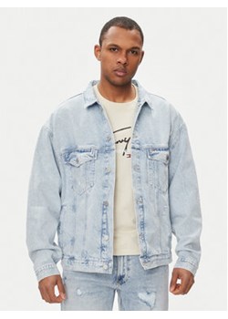 Tommy Jeans Kurtka jeansowa Aiden DM0DM18774 Błękitny Oversize ze sklepu MODIVO w kategorii Kurtki męskie - zdjęcie 172591813