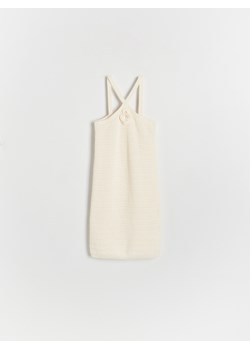 Reserved - Dzianinowa sukienka - złamana biel ze sklepu Reserved w kategorii Sukienki dziewczęce - zdjęcie 172592203