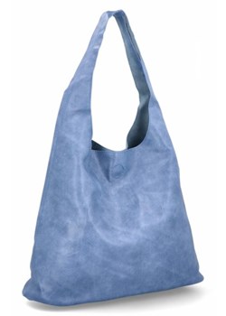 Duże Torebki Damskie Shopper Bag firmy Herisson Niebieskie (kolory) ze sklepu torbs.pl w kategorii Torby Shopper bag - zdjęcie 172592592