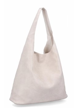 Duże Torebki Damskie Shopper Bag firmy Herisson Beżowe (kolory) ze sklepu torbs.pl w kategorii Torby Shopper bag - zdjęcie 172592623
