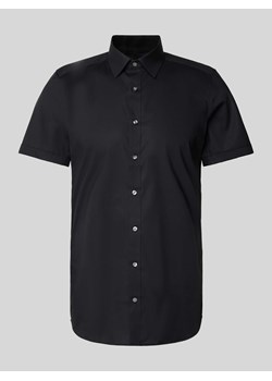 Koszula biznesowa o kroju body fit z rękawem o dł. 1/2 model ‘NEW YORK’ ze sklepu Peek&Cloppenburg  w kategorii Koszule męskie - zdjęcie 172594332