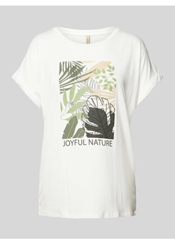T-shirt z kwiatowym nadrukiem model ‘MARICA’ ze sklepu Peek&Cloppenburg  w kategorii Bluzki damskie - zdjęcie 172594504