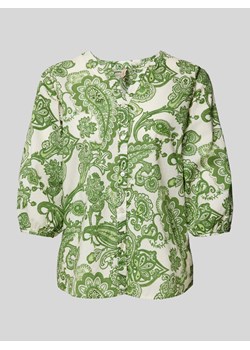 Bluzka ze wzorem paisley i rękawami o dł. 3/4 ze sklepu Peek&Cloppenburg  w kategorii Bluzki damskie - zdjęcie 172594591