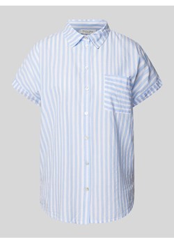 Bluzka ze wzorem w paski i kieszenią na piersi ze sklepu Peek&Cloppenburg  w kategorii Koszule damskie - zdjęcie 172594693