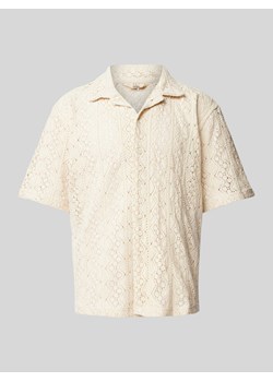Koszula casualowa o kroju regular fit z ażurowym wzorem model ‘MADDEN’ ze sklepu Peek&Cloppenburg  w kategorii Koszule męskie - zdjęcie 172594704