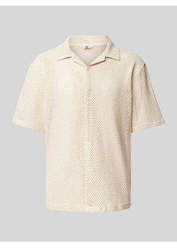 Koszula casualowa o kroju regular fit z ażurowym wzorem model ‘HARRY’ ze sklepu Peek&Cloppenburg  w kategorii Koszule męskie - zdjęcie 172594722