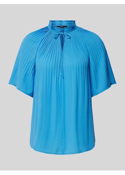 Bluzka ze stójką i wiązaniem ze sklepu Peek&Cloppenburg  w kategorii Bluzki damskie - zdjęcie 172594743