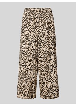 Spodnie materiałowe rozkloszowane z tunelem model ‘NYA’ ze sklepu Peek&Cloppenburg  w kategorii Spodnie damskie - zdjęcie 172594784