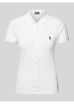 Koszulka polo o kroju slim fit z listwą guzikową na całej długości ze sklepu Peek&Cloppenburg  w kategorii Bluzki damskie - zdjęcie 172594844