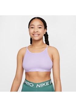 Stanik sportowy dla dużych dzieci (dziewcząt) Nike One - Fiolet ze sklepu Nike poland w kategorii Biustonosze - zdjęcie 172595054