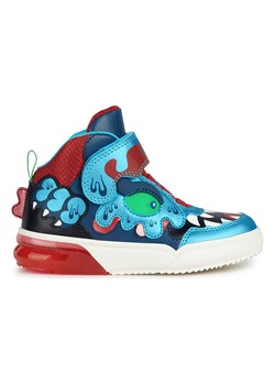 Geox Sneakersy &quot;Grayjay&quot; w kolorze niebiesko-czerwonym ze sklepu Limango Polska w kategorii Trampki dziecięce - zdjęcie 172595574
