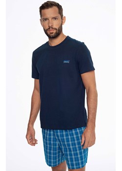 Bawełniana piżama męska Ever 41289-59X, Kolor granatowo-niebieski, Rozmiar 2XL, Henderson ze sklepu Primodo w kategorii Piżamy męskie - zdjęcie 172596034