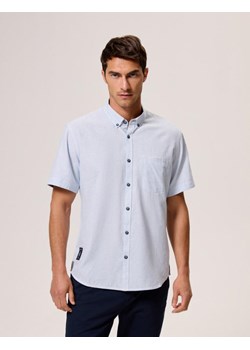 Koszula LINE SH 243 Biały-Niebieski M ze sklepu Diverse w kategorii Koszule męskie - zdjęcie 172596371