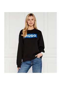 Hugo Blue Bluza crew | Regular Fit ze sklepu Gomez Fashion Store w kategorii Bluzy damskie - zdjęcie 172596592