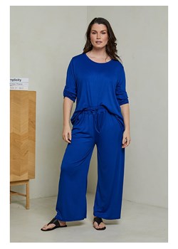Curvy Lady 2-częściowy zestaw sportowy w kolorze niebieskim ze sklepu Limango Polska w kategorii Spodnie damskie - zdjęcie 172597234