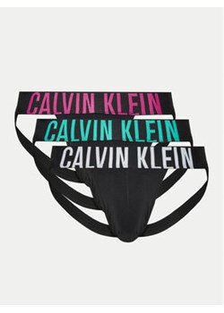 Calvin Klein Underwear Komplet 3 par slipów Jock Strap 000NB3606A Czarny ze sklepu MODIVO w kategorii Majtki męskie - zdjęcie 172598251