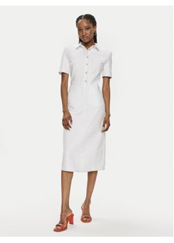 Max Mara Leisure Sukienka koszulowa Faro 2416621018 Biały Regular Fit ze sklepu MODIVO w kategorii Sukienki - zdjęcie 172598340