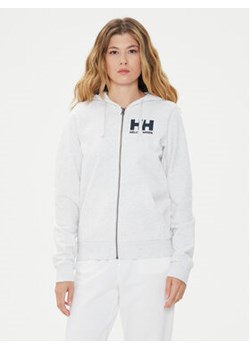 Helly Hansen Bluza W Hh Logo Full Zip Hoodie 2.0 34461 Biały Regular Fit ze sklepu MODIVO w kategorii Bluzy damskie - zdjęcie 172599004