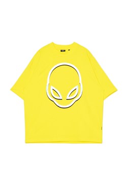 Cropp - Żółta koszulka z printem - żółty ze sklepu Cropp w kategorii T-shirty męskie - zdjęcie 172599263