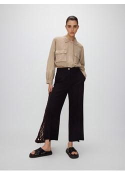 Reserved - Spodnie z wiskozą - czarny ze sklepu Reserved w kategorii Spodnie damskie - zdjęcie 172599971