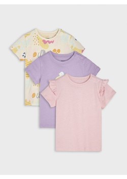 Sinsay - Koszulki 3 pack - kremowy ze sklepu Sinsay w kategorii Koszulki niemowlęce - zdjęcie 172600660