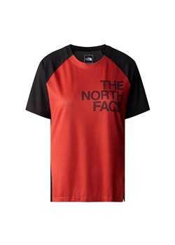 Koszulka The North Face Trailjammer 0A87TZWIM1 - czerwono-czarna ze sklepu streetstyle24.pl w kategorii Bluzki damskie - zdjęcie 172601281