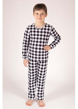 Bawełniana chłopięca piżama z długim rękawem w kratkę ze sklepu 5.10.15 w kategorii Piżamy dziecięce - zdjęcie 172601311