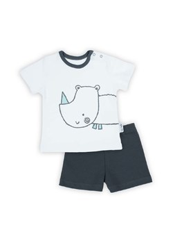 Komplet niemowlęcy- t-shirt z nosorożcem i krótkie spodenki ze sklepu 5.10.15 w kategorii Odzież dla niemowląt - zdjęcie 172601361