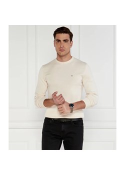 Calvin Klein Sweter | Classic fit | z dodatkiem jedwabiu ze sklepu Gomez Fashion Store w kategorii Swetry męskie - zdjęcie 172602261