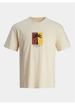 Jack&Jones T-Shirt Jormarbella 12255569 Beżowy Relaxed Fit ze sklepu MODIVO w kategorii T-shirty męskie - zdjęcie 172602781