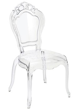 Transparentne krzesło do jadalni - Trixi 2X ze sklepu Edinos.pl w kategorii Krzesła - zdjęcie 172604950