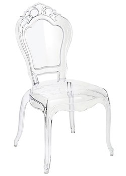Transparentne krzesło glamour Etio 3X ze sklepu Edinos.pl w kategorii Krzesła - zdjęcie 172604950