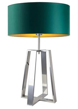 Skandynawska lampa stołowa na srebrnym stelażu - EX967-Thol- 5 kolorów ze sklepu Edinos.pl w kategorii Lampy stołowe - zdjęcie 172604973